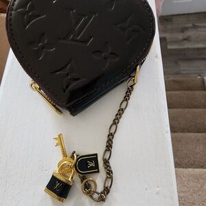 Louis Vuitton Heart-Shaped Brown Coin Purse